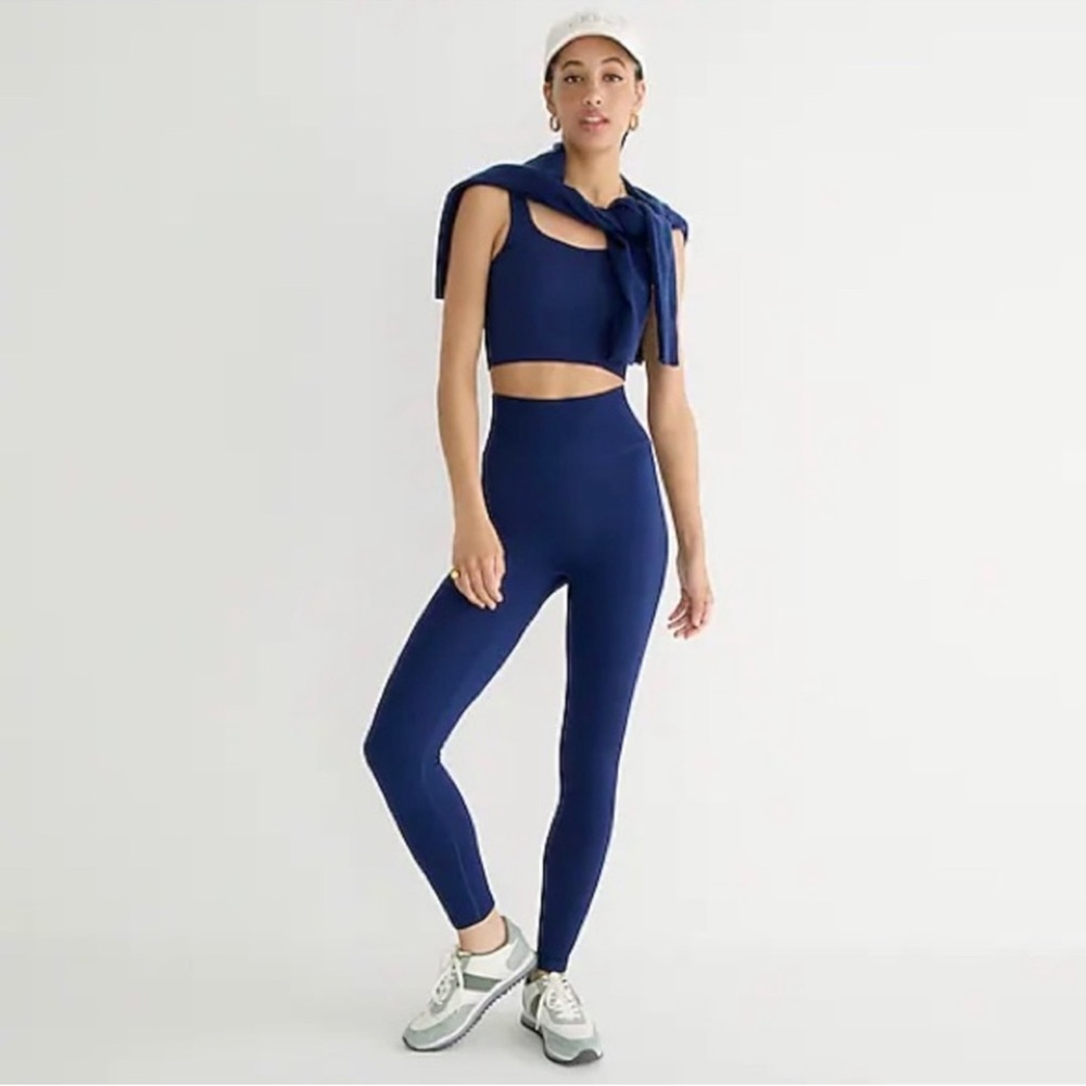 J crew sculptstretch high rise ribbed leggings